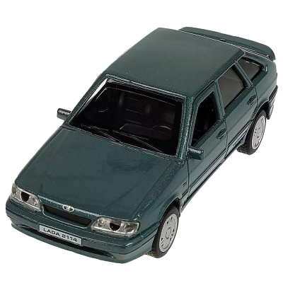 Машина металлическая инерционная Lada 2114 Samara 12 см Технопарк 2114-12-GY 1